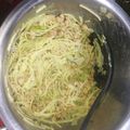 El cooksnap de Oleg Erygin cuando hizo Spaghetti con salsa de aguacate.