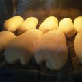 El cooksnap de Macarena Rodríguez cuando hizo Pan para completos.