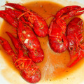 El cooksnap de carme castillo cuando hizo Cangrejos de rio picantes al ajillo.