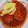 Szelcsányi Anita Cooksnap-ja, amikor elkészítette a(z) Paradicsomos húsgombóc főtt burgonyával receptet.