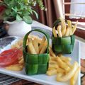 Cooksnap dari Icha Khairunnisa untuk resep Macaron Metode French Meringue With Takir Anyaman Pandan