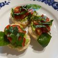 il chiara quando ha preparato Bruschette fresche per PicNic veg