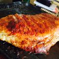 El cooksnap de Baconsabor cuando hizo Costillar de cerdo a la mostaza y miel.