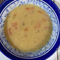 El cooksnap de Yanita Estrada cuando hizo Crema de habas con tocino.