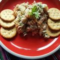 El cooksnap de Velangel Gramajo cuando hizo Ensalada de tornillitos multicolor con Atún.
