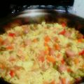 El cooksnap de GloriArchila cuando hizo Arroz frito con salchichas y chorizo de pollo.