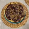 El cooksnap de Isidora Saavedra cuando hizo Kuchen alemán de moras silvestres.
