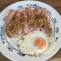 El cooksnap de yaras cuando hizo Salchichas al vino.
