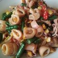 Cooksnap dari Vharida untuk resep Tumis cumi asin kacang panjang saos tiram