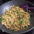 El cooksnap de Judith cuando hizo Arroz frito tipo China.