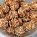 Cooksnap dari Andi Novita Sari untuk resep Onde-onde Ketawa Keju, renyah n empuk