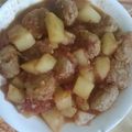 Cooksnap của Thiên Ân khi họ làm theo món Thịt viên sốt cà