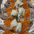 El cooksnap de Rox cuando hizo Filete de merluza, con queso azul.
