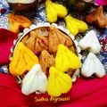 Sudha Agrawal का कुकस्नैप जब उन्होंने नारियल मावा मोदक बनाया था।