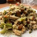 El cooksnap de Criz cuando hizo Brócoli con pollo y champiñones.