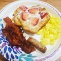 Elyse Rose's cooksnap of when they made Strawberry cheesecake French toast.