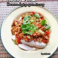 Cooksnap Hani Shaimi semasa beliau membuat 👩‍🍳Tauhu Kukus Sos Daging Cincang.