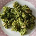 El cooksnap de Zaira cuando hizo Brócoli, setas, calabacín.