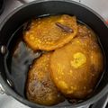 El cooksnap de Caanee cuando hizo Sopaipillas de zapallo con salsa de chancaca.