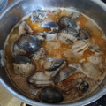 El cooksnap de Isabel Landecho cuando hizo Almejas a la marinera.
