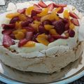El cooksnap de Andrea Rodriguez Sade cuando hizo Pavlova mix Osvaldo Gross y P.Lambertini.