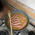 El cooksnap de Julio Suarez cuando hizo Riquísimas salchichas de longaniza al vino blanco.