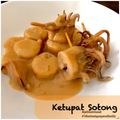 Cooksnap Epit Orange semasa beliau membuat Ketupat sotong.
