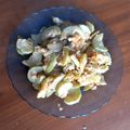 El cooksnap de Pame Mercado Calligaro cuando hizo Zuchinis revueltos con huevo.