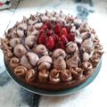El cooksnap de Ana María Tamborini cuando hizo Brownie con dulce de leche y Mousse de chocolate.