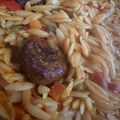 Cooksnap από Δήμητρα Χόρτη στη συνταγή Κριθαράκι κοκκινιστό με κεφτεδάκια