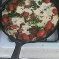 El cooksnap de Uerica Sousa cuando hizo Espaguetis blancos con Camarones.