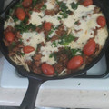El cooksnap de Uerica Sousa cuando hizo Espaguetis blancos con Camarones.