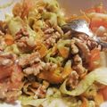 El cooksnap de Cristina cuando hizo Espaguetis de calabacín con salsa de aguacate.