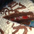 El cooksnap de Romi Jara cuando hizo Selva Negra extra chocolate.