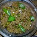 Nazia Qureshi's cooksnap of when they made Qeema Matar.