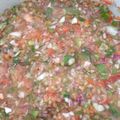 El cooksnap de Andre Ortega cuando hizo Salsa Criolla para quedar como rey o reina.