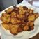 El cooksnap de Xavi cuando hizo Buñuelos de Merluza, Langostinos y Calçot.