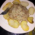 El cooksnap de Cristian G cuando hizo Spaghetti con carne molida.