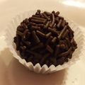 El cooksnap de Andrea Escalante cuando hizo Trufas de chocolate.