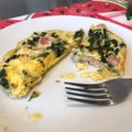 El cooksnap de 🐍 cuando hizo Omelette, jamón/ espinaca.