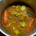 El cooksnap de Marta Garcia Miró cuando hizo Lentejas con costilla y chorizo.