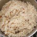 El cooksnap de Lily Cobos cuando hizo Arroz blanco al vapor.