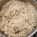 El cooksnap de Lily Cobos cuando hizo Arroz blanco al vapor.