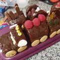 El cooksnap de Elisa Pérez cuando hizo Tarta tren de galletas.