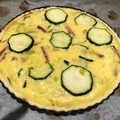 El cooksnap de Úrsula Von Pompillo cuando hizo Quiche de calabacín, puerro y bacon.