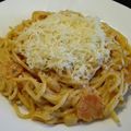 Fehérné Polak Nikolett Cooksnap-ja, amikor elkészítette a(z) Zöldséges mascarponés spagetti receptet.