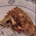 El cooksnap de mony cuando hizo Tortilla de corazones de alcachofa y tiras de pimiento asado.