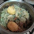 El cooksnap de Mapober cuando hizo Arroz con pollo.