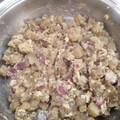El cooksnap de Isabel Maria Acosta cuando hizo Berenjena con huevo y jamón.