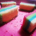 Cooksnap dari Pupu Marfuah untuk resep Rainbow cake kukus ny.liem